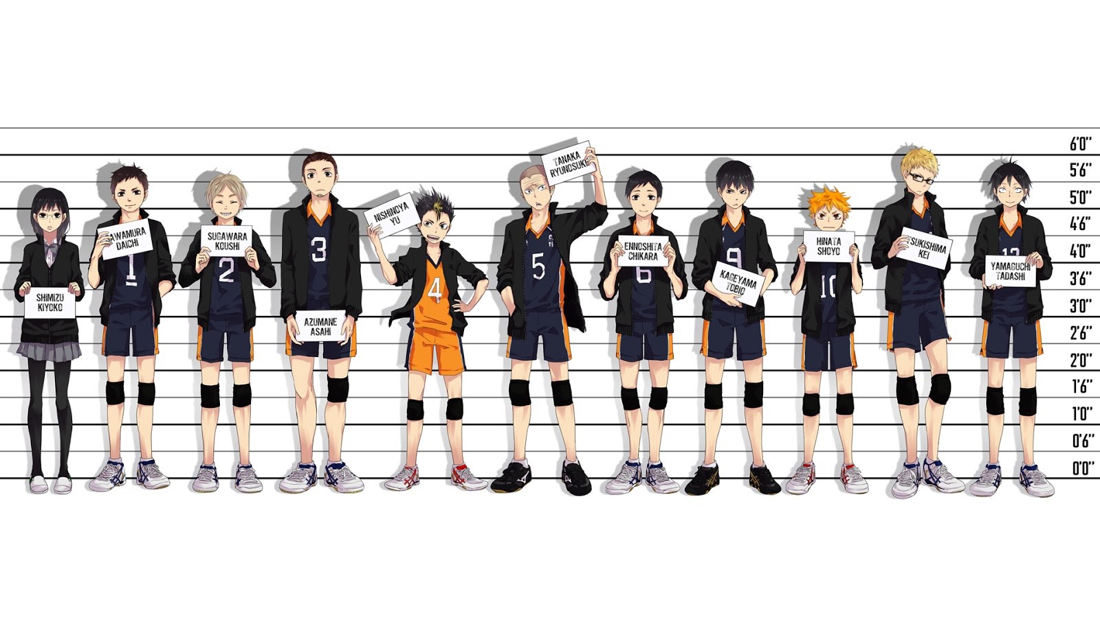 HD wallpaper: hinata shouyo, haikyuu, volleyball, anime, group of people